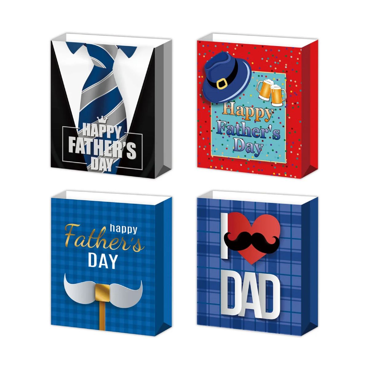 72 Pieces of Father's Day Gift Bag Large