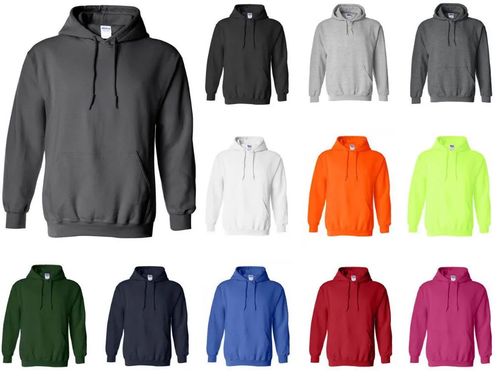 24 Pieces of Gildan Adult Hoodies Assorted Color And Sizes