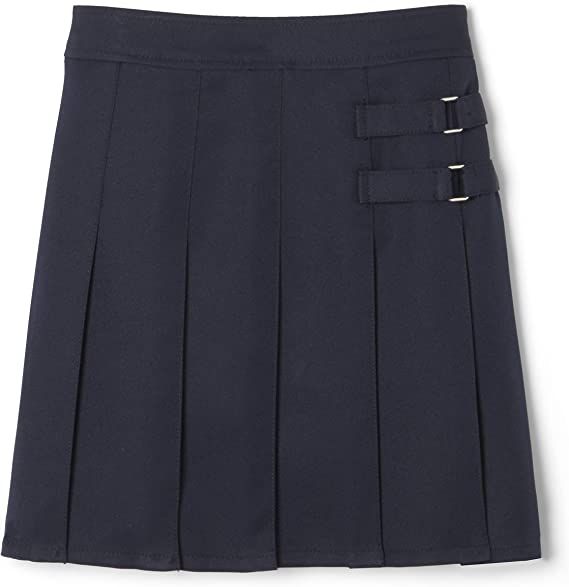 24 Pieces Girls Two Tab Skirt In Navy Size 16 Girls School Uniforms