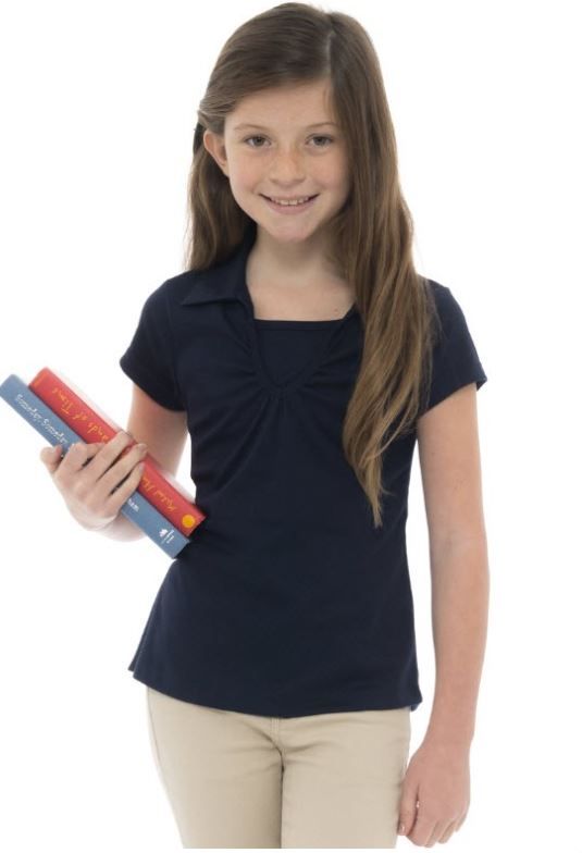 12 wholesale girls uniform top size 16 in navy at
