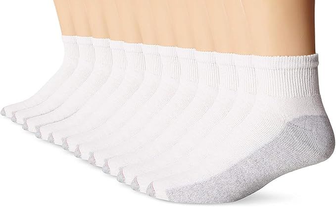 180 Pairs Hanes King Size Mens White Ankle Sock Size 13-15 Shoe Size 12-14 - Mens Ankle Sock