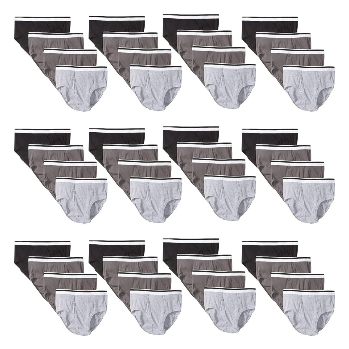48 Wholesale Hanes Mens Assorted Colors Briefs Size 4xlarge
