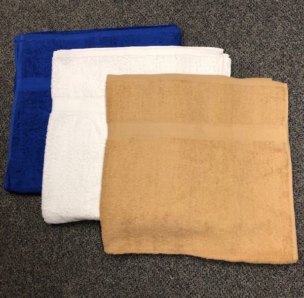 12 Pieces of Heavyweight Pool Towel Solid Color In Beige