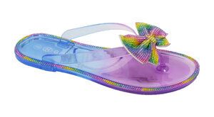 Wholesale Footwear Jelly Sandal For Women In Rainbow Size 7-11