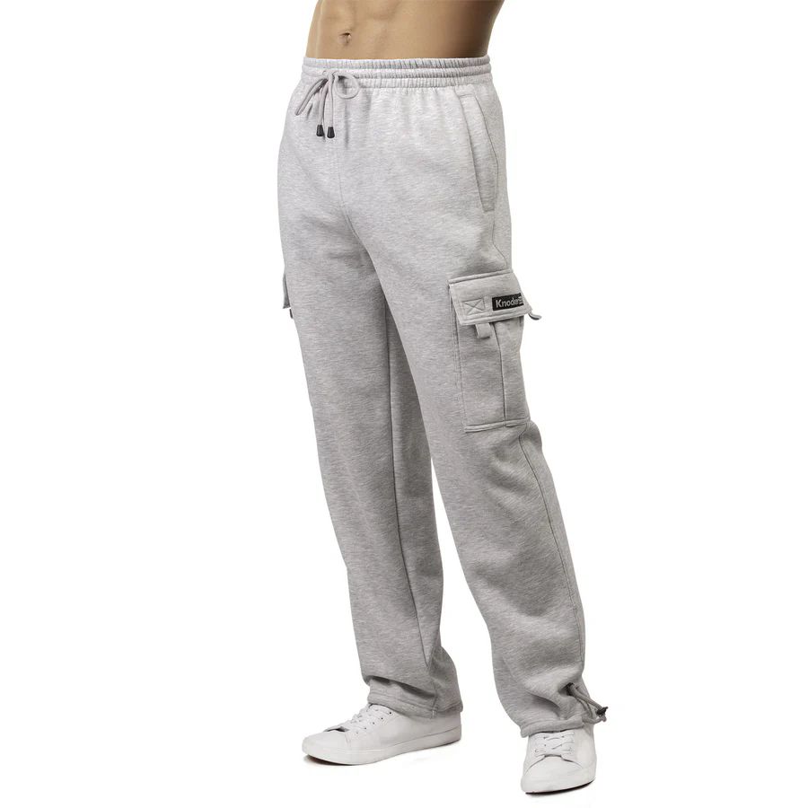 12 Pieces of Knocker Men's Fleece Cargo Pants Size 2xlarge