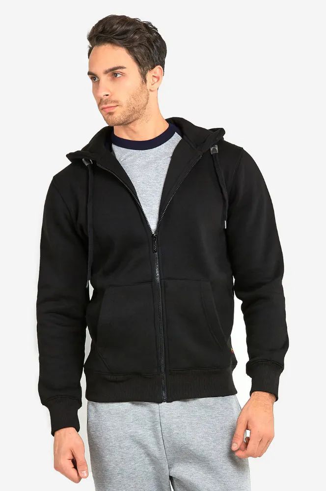 12 Pieces of Knocker Men's Heavy Weight Zipper Hoodie Size Large