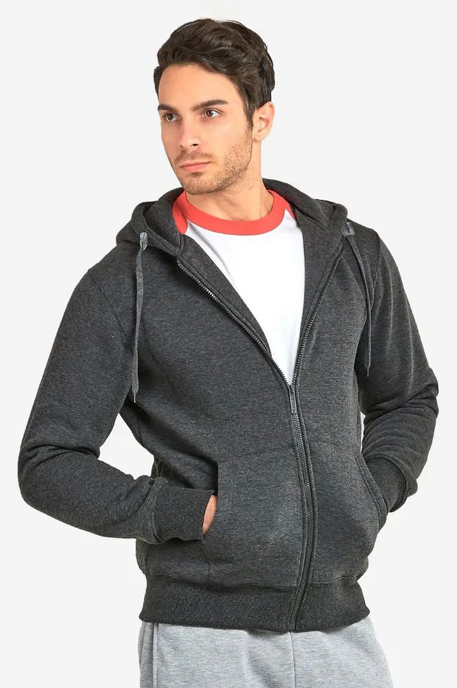 12 Pieces of Knocker Men's Heavy Weight Zipper Hoodie Size L