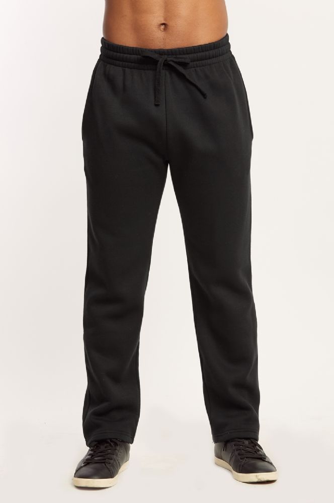 12 Wholesale Knocker Men's Medium Weight Fleece Sweatpants Size 2 X Large  Black