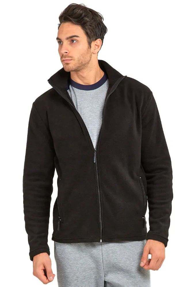 12 Wholesale Knocker Men's Polar Fleece Jacket Size 3xl