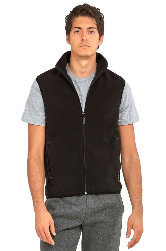 12 Wholesale Knocker Men's Polar Fleece Vest Size M