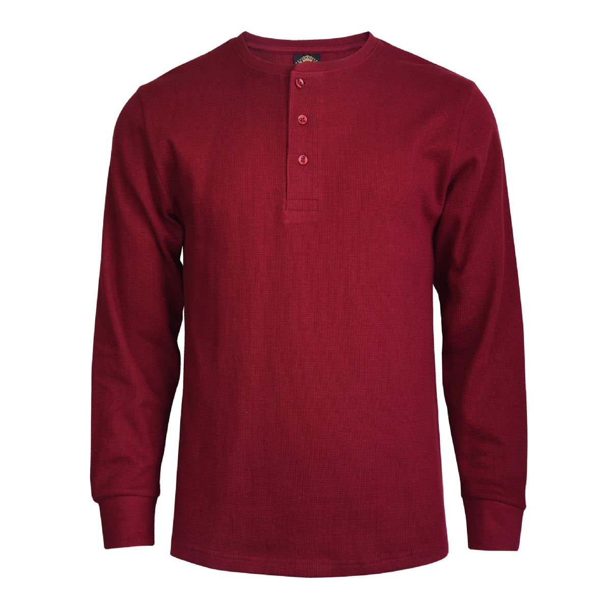 18 Wholesale Knocker Men's WafflE-Knit Thermal Henley Shirt