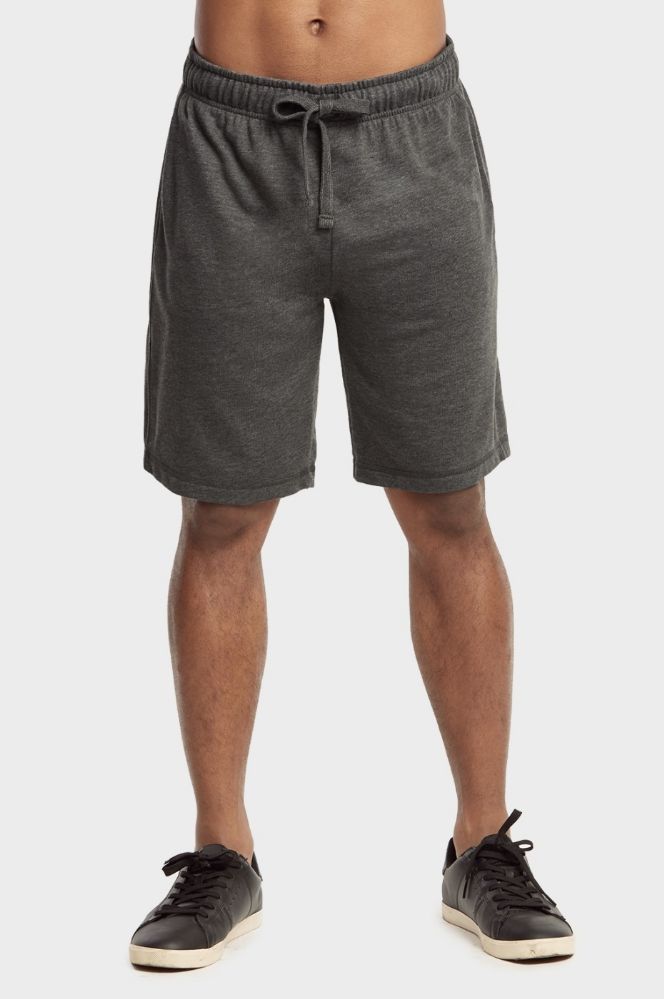 24 Pieces of Knocker Mens Lightweight Terry Shorts In Charcoal Grey Size Small