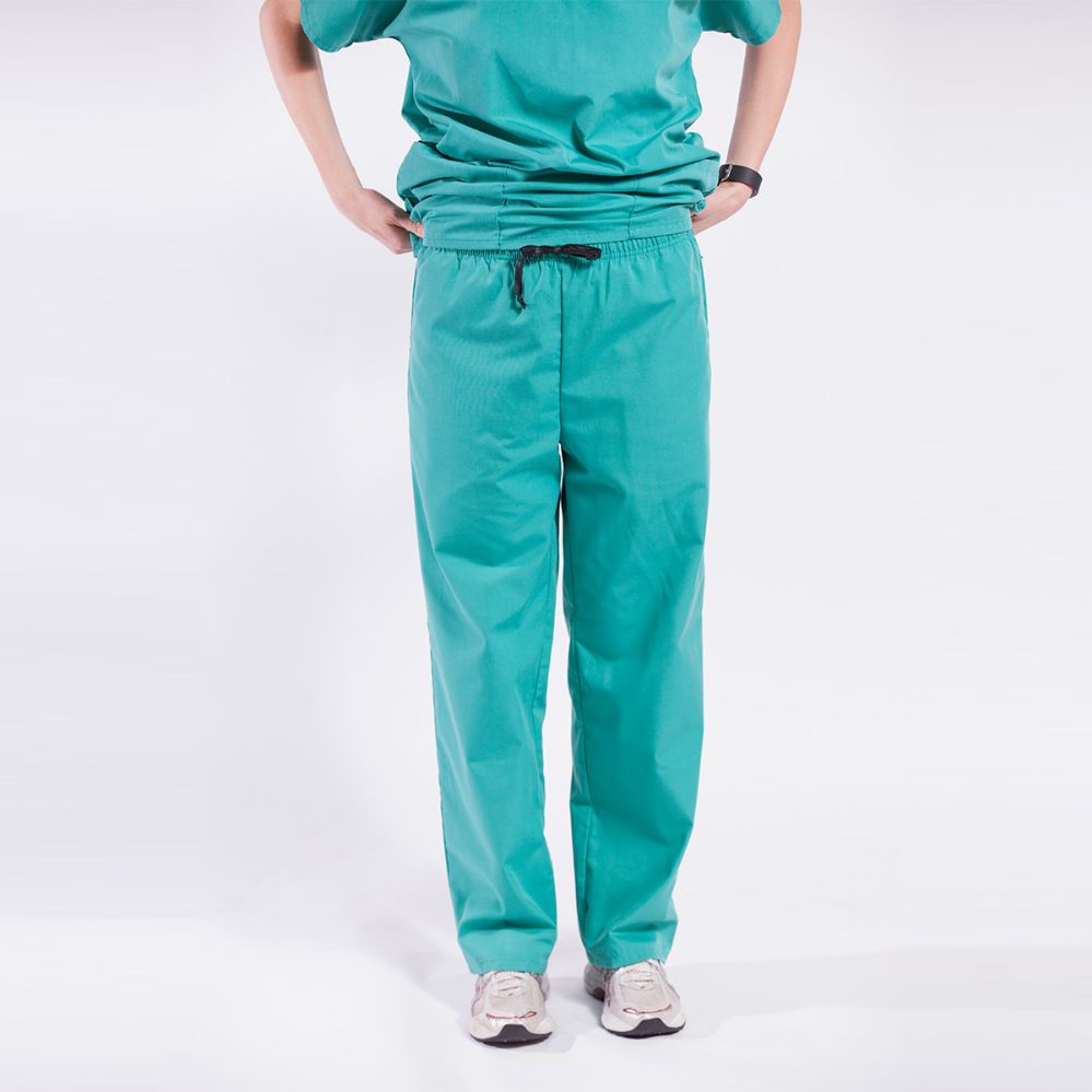 48 Pieces of Ladies Green Medical Scrub Pants Size Medium