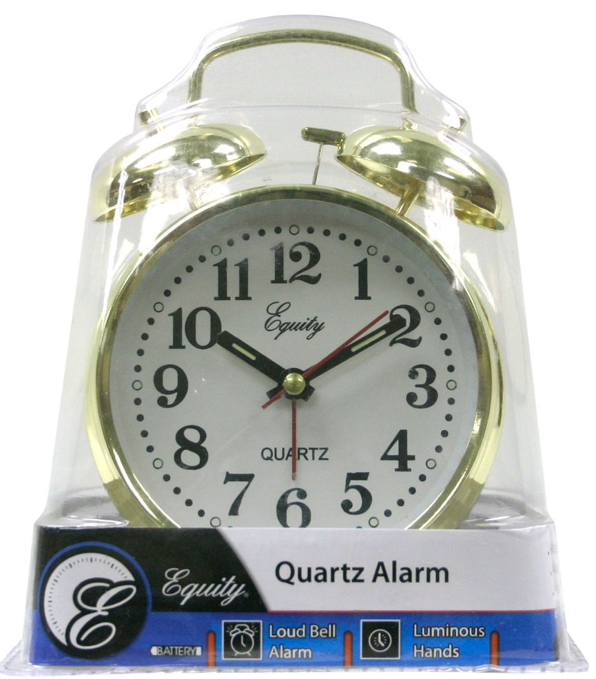6 Bulk Keywind Twin Bell Alarm Clock