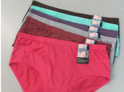 48 Pieces of Mama's Nylon Briefs Assorted Colors Size 2xl