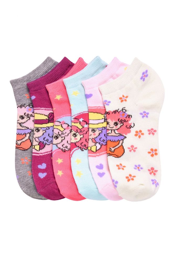 432 Pairs of Girls Ankle Socks Cutie Design Size 2-3
