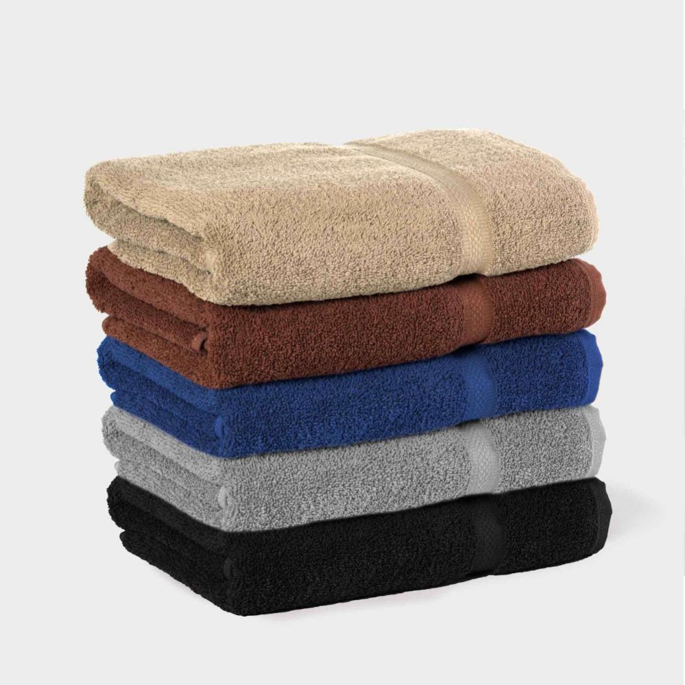 27x52 Color Shower Bath Towel, 12 lbs/dz - Black