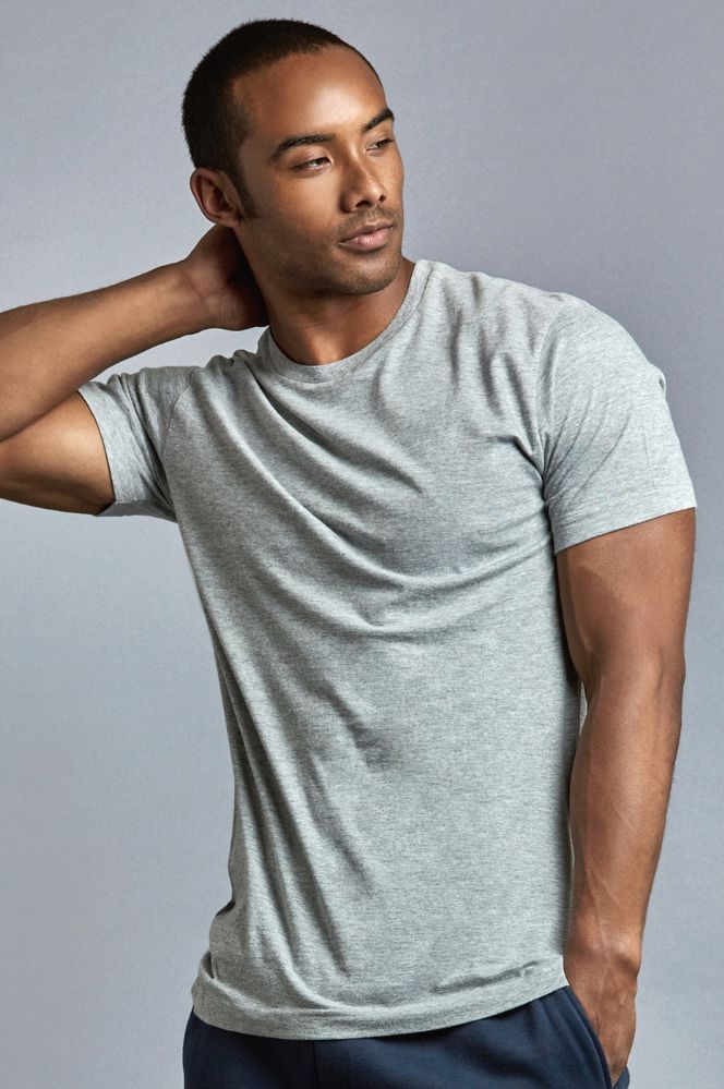 72 Wholesale Men's Cotton Crew Neck T-Shirt In Size X-Large In Gray