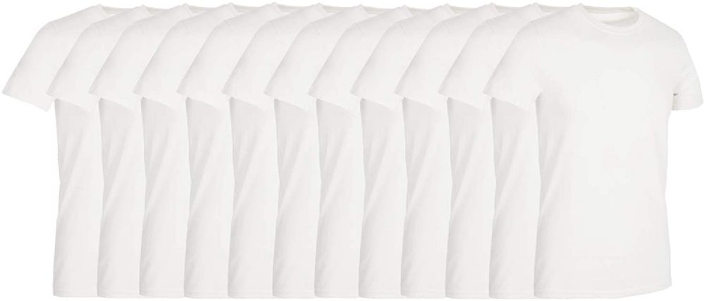 36 Pairs of Men's Cotton Short Sleeve T-Shirt Size 5X-Large, White