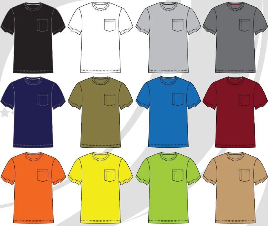 72 Pieces of Men's Crew Neck Short Sleeve Solid Wicking Tee Size S-xl