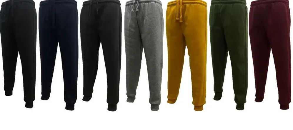 12 Pieces of Men's Fashion Fleece Sweat Pants In Charcoal (pack A: S-Xl)
