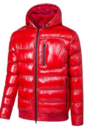 12 Pieces Men's Fashion Shiny Jacket With Fur Lining In Red (pack B: M-3xl) - Mens Jackets