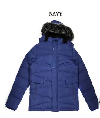 12 Wholesale Men's Heavy Jacket With Sherpa Lining In Navy (pack B: M-3xl)