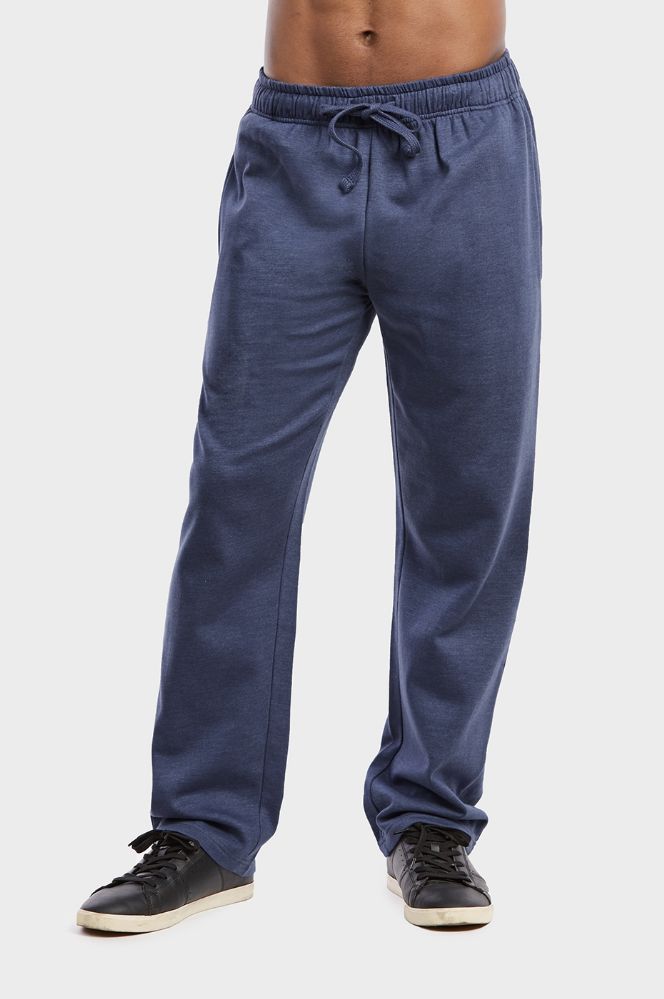 36 Pieces of Men's Lightweight Fleece Sweatpants In Navy Mrl Size xl
