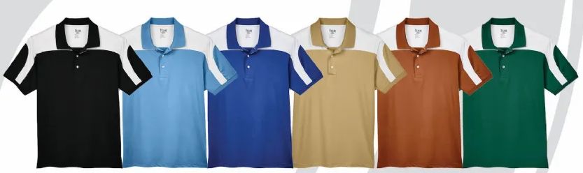 36 Pieces of Men's Performance Short Sleeve Polo Light Blue Color Only