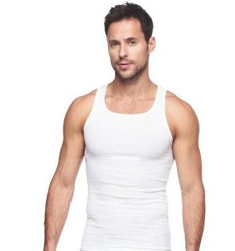 72 Bulk Mens Cotton A Shirt Undershirt Solid White Size XL