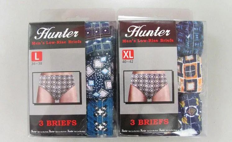 72 pieces of Mens Cotton Brief With Print Size M