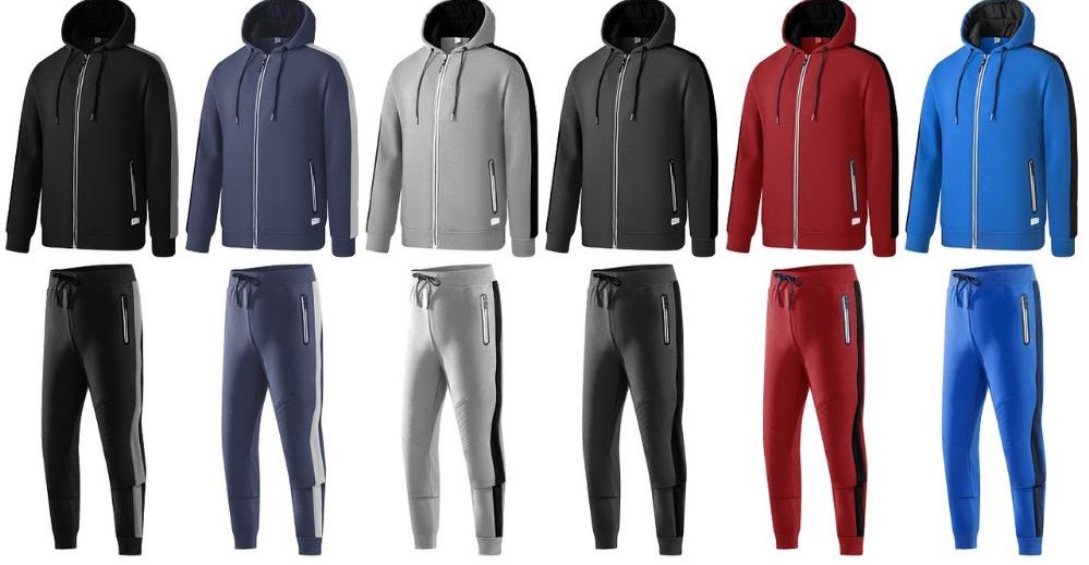 12 Sets of Mens Fashion Fleece Set In Assorted Color