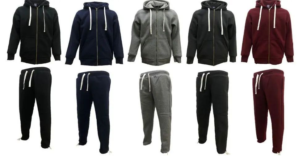 12 Sets Mens Fashion Fleece Set In Color Navy - Mens Sweatpants