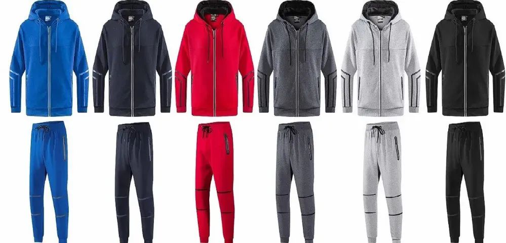 Mens Fashion Fleece Set In Red - at - yachtandsmith.com - yachtandsmith.com