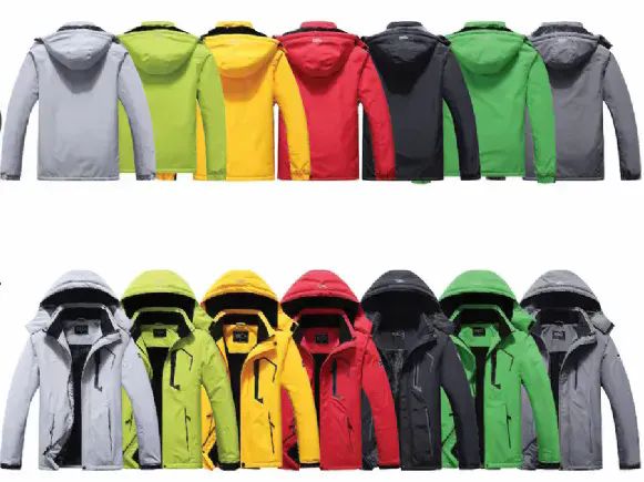 12 Pieces of Men's Faux Fur Lined Functional Padded Jacket Assorted Sizes Fruit Green