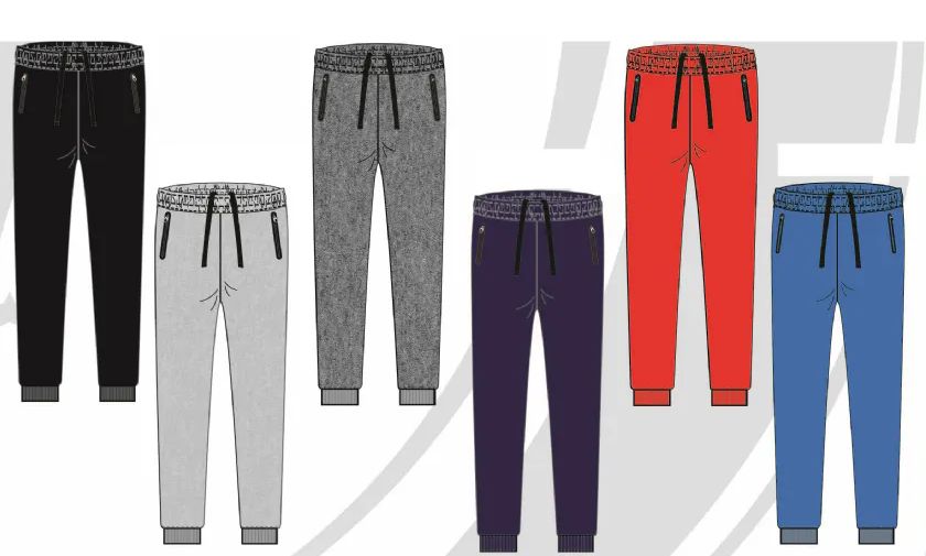 48 Wholesale Mens Fleece Jogger Pants With Zipper Pockets Assorted Colors  Sizes S-xl