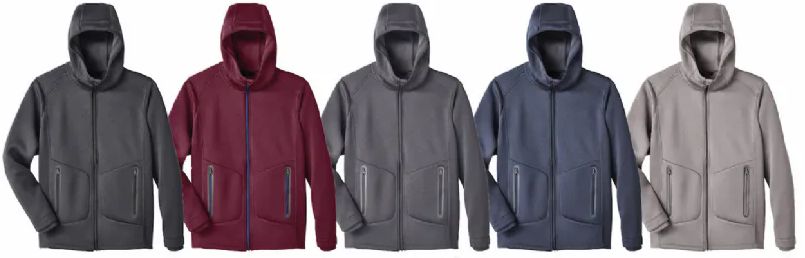 12 Pieces of Mens Plus Size Softshell Knit Bonded Jacket Assorted Sizes One Color (carbon)