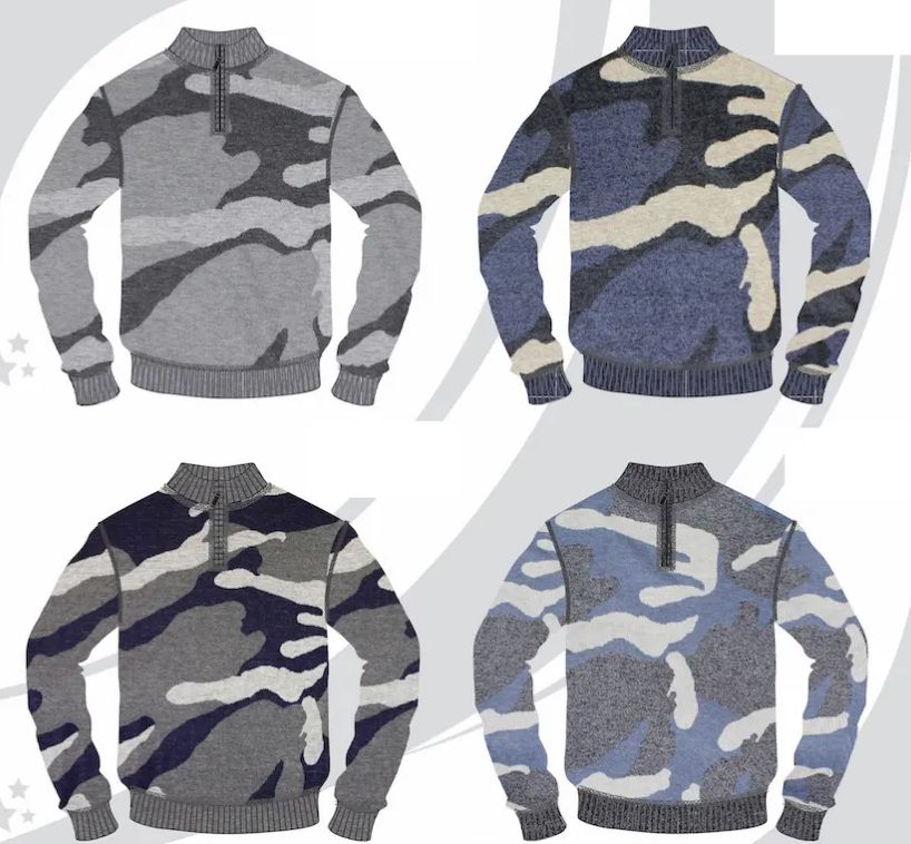 Men's 2024 camouflage sweaters