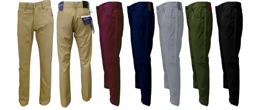 12 Pieces Mens Stretch Twill Pants Cotton In Olive Pack B - Mens Pants