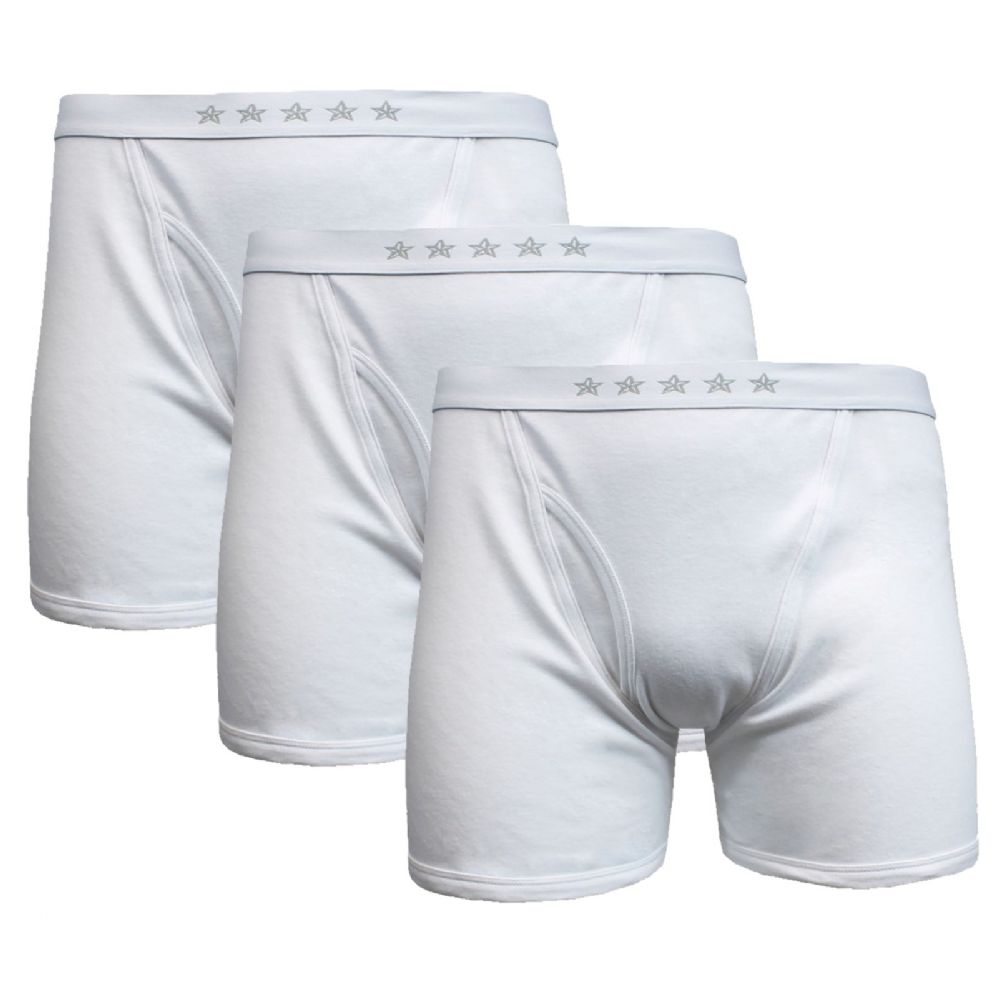 36 Wholesale Mens White Boxer Briefs Size Large