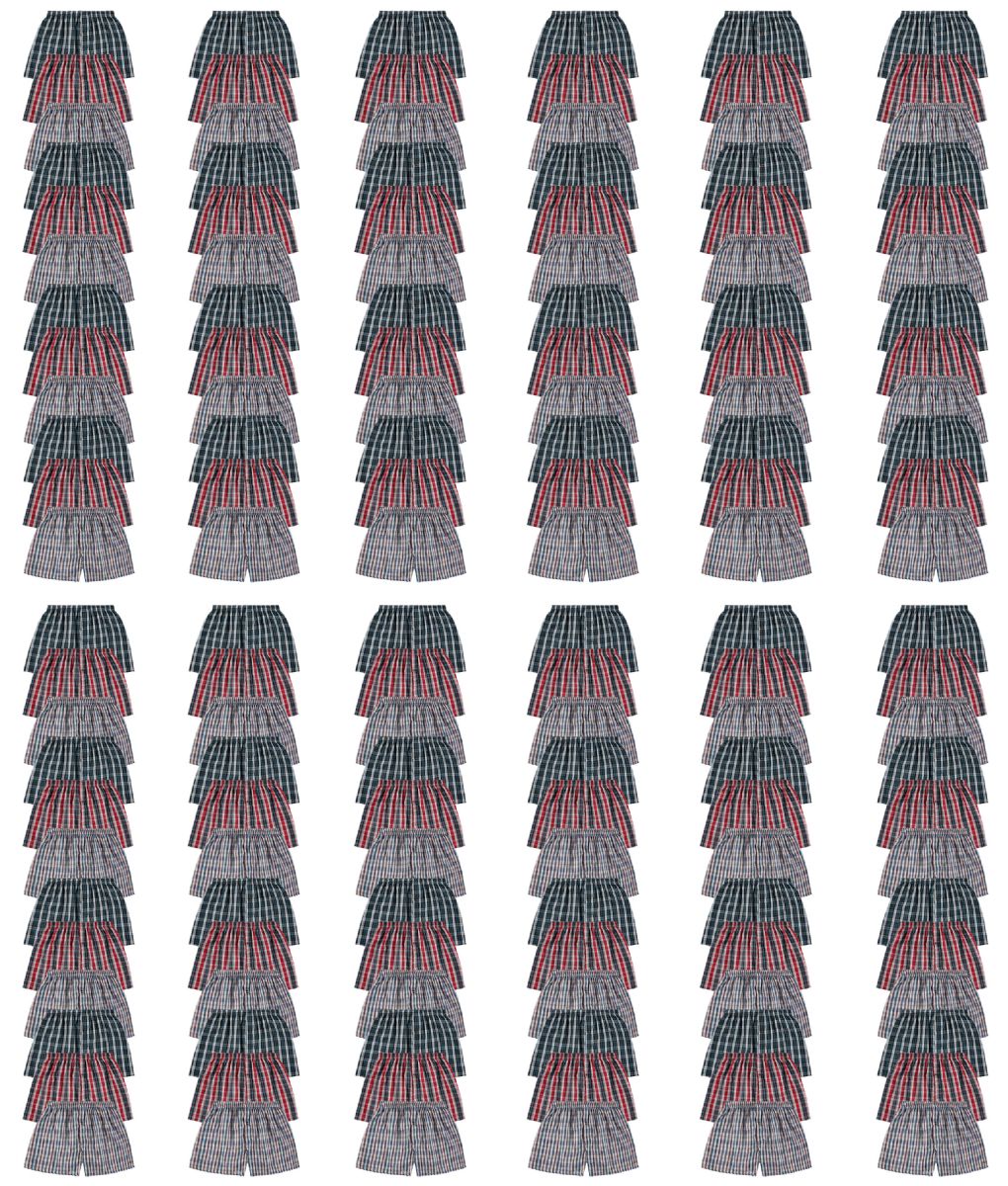 Mens Woven Plaid Boxer Shorts Size 2xlarge