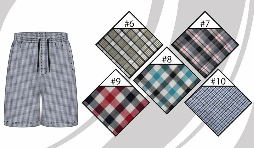 72 Pieces of Mens Yarn Dyed Woven Shorts Assorted Plaids Lounge Shorts Sizes S-xl