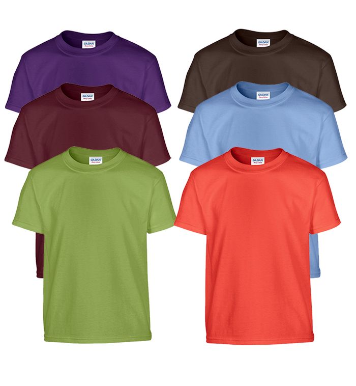 Billionhats Kids Youth Cotton Assorted Colors T-Shirts Size Xsmall