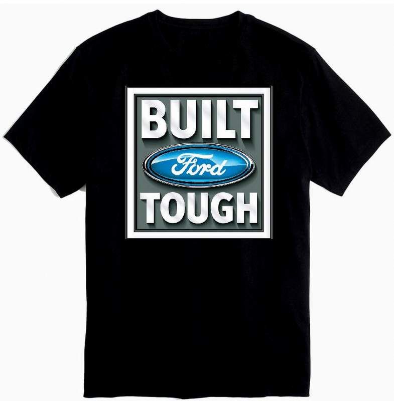 12 Wholesale Official Licensed Black Color Tshirt Built Ford Tough Plus Size