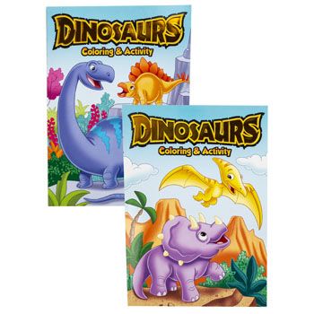 24 Wholesale Color/activity Book Dinosaurs