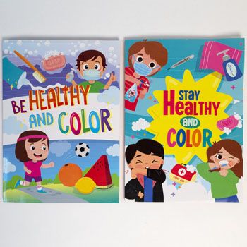 24 Wholesale Coloring Book Stay Healthy