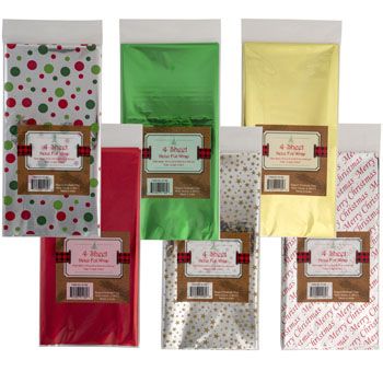 48 Cases Tissue Mylar 4ct 6asst 3 Prints/3 Solids Xm Shortfold 20x20 - Gift Wrap
