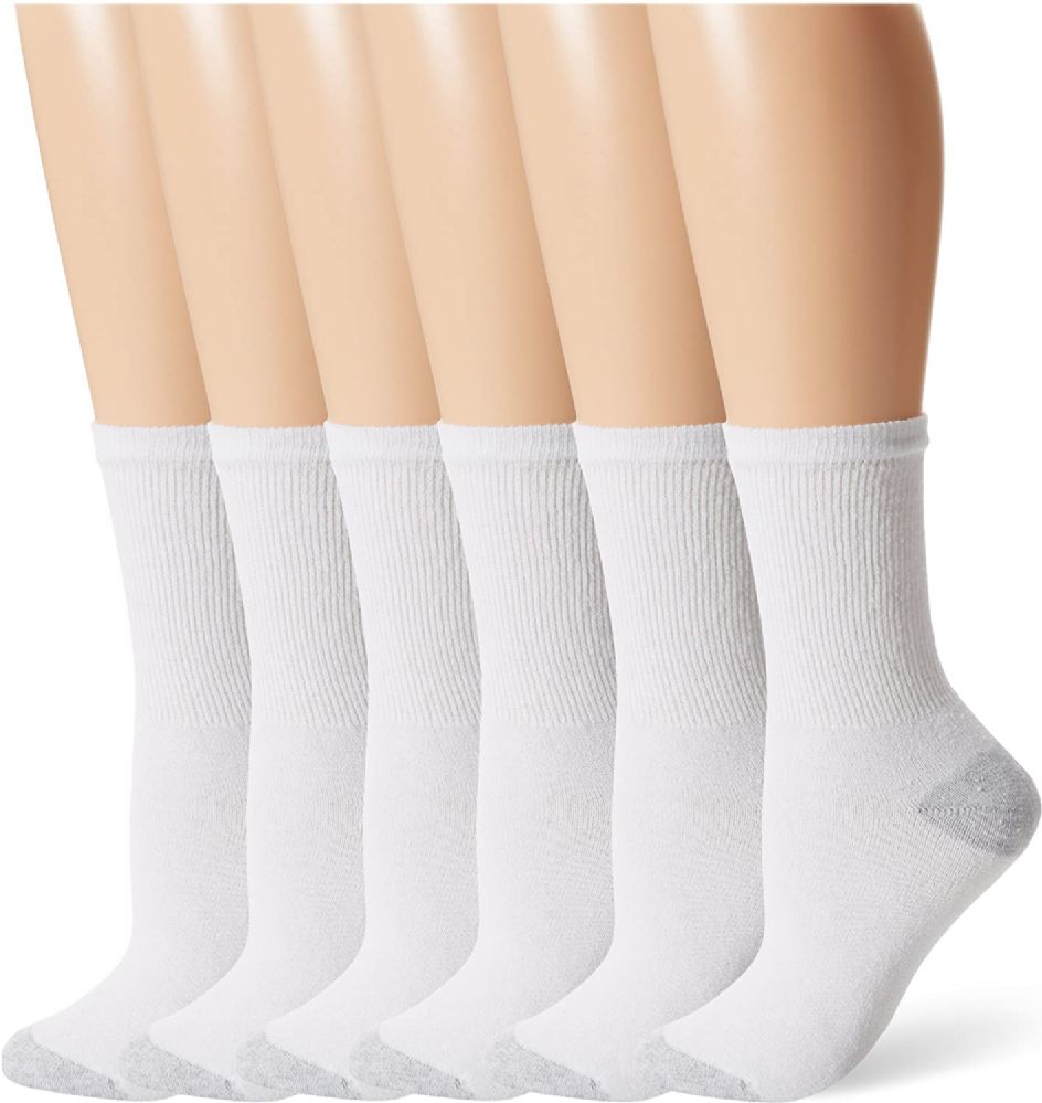 Fruit of the Loom Women's Cushioned Sole Ankle Socks, 10 Pack