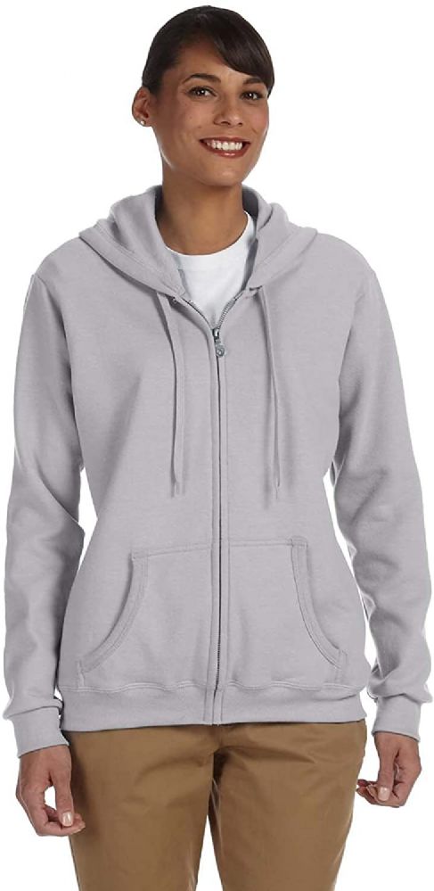 144 Wholesale Gildan Womens Zipper Hoodie Assorted Colors And Sizes.