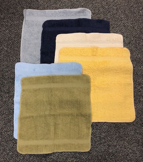 24 Wholesale Sage Green Colored Durable Wash Cloth